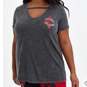 TORRID DC COMICS SUICIDE SQUAD CHOKER TOP